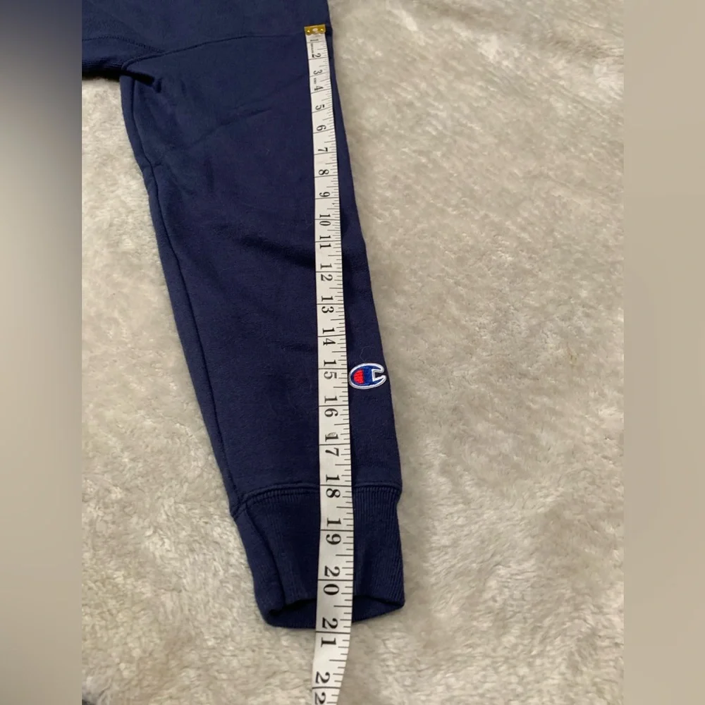 Champion Reverse Weave Womens Blue Y2K Pullover Sweater Size‎ Medium